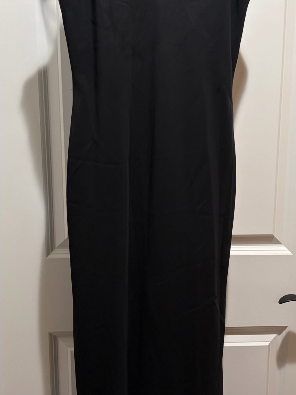 Elegant Black Backless Women's Dress